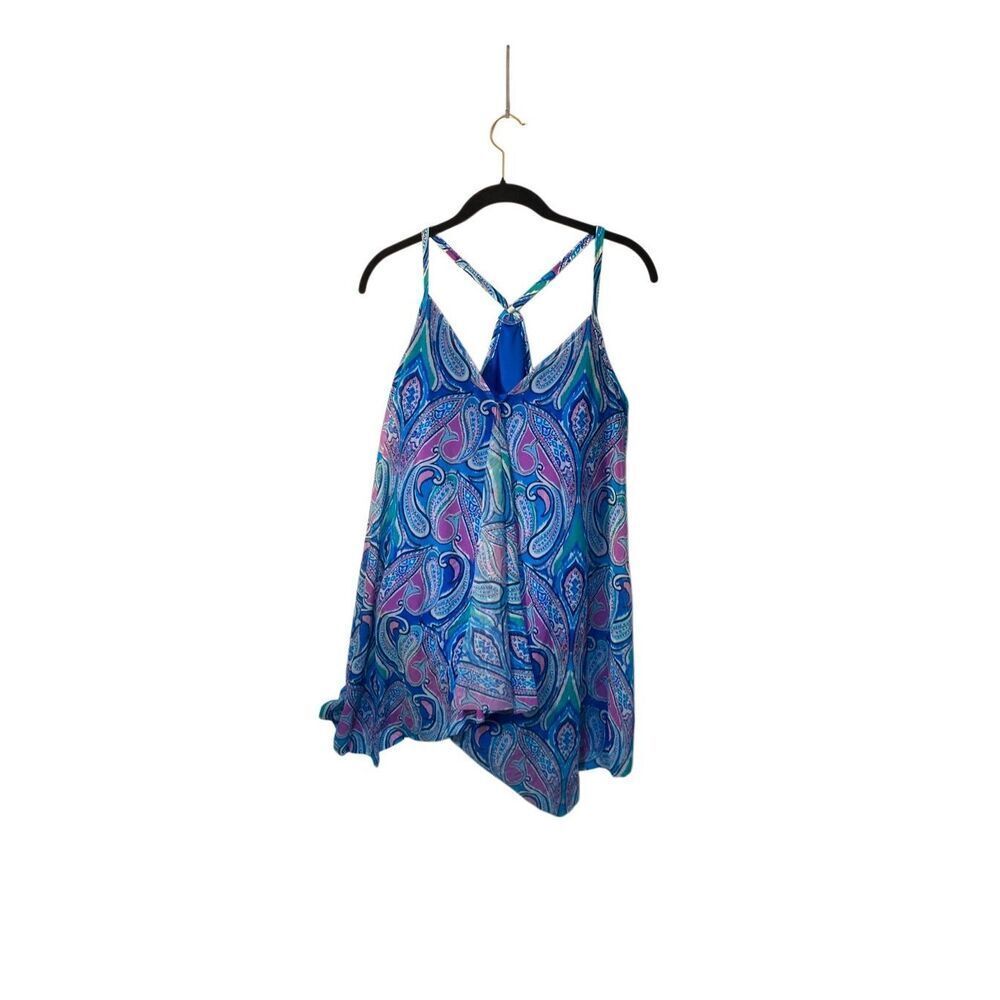 Beach House women’s one piece carry mesh layer swim dress 16